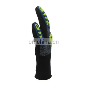 Oilfield Sandy Nitrile Cut Resistant Anti Vibration Shock Proof TPR Impact Mechanic Work Safety Gloves thumbnail-5