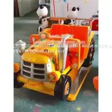 Zhongshan Tai Le Play Children Indoor and Outdoor Coin-operated Self-service Rocking Car Rocking Machine Revenue Mall Two-person Tractor FRP Music Seats thumbnail-4
