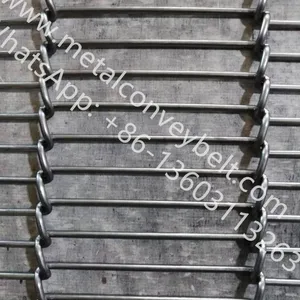 Easy Install Flat Flex Sus304 Stainless Steel Wire Balanced Weave Conveyor Belt Transport Mesh Belt for Bakery Machinery thumbnail-1