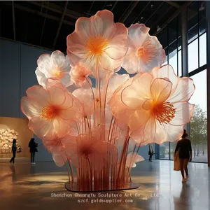 Large Paper Flower Custom Giant Simulation Flower Sculpture Fantasy Flower Device thumbnail-1