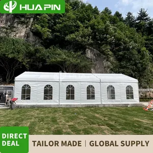 Guangzhou 10x20m 200 People Outdoor Lawn Marquee Wedding Pegs and Chairs Quick Installation Assembly Alumina Alloy Event Tent thumbnail-2