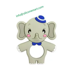 Wholesale Elephant Shape Animal Food Grade Silicone Teethers for Babies Baby Chew Toy Teether From Shenzhen Siliconemart Tech Co.,Ltd. thumbnail-5