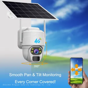 Solar Security Home V380 Camera 4K 2MP 4MP 8MP Outdoor 4G Wireless PTZ IP CCTV for Outdoor thumbnail-2