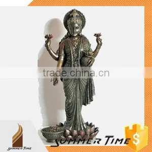 Goddess Lakshmi Bronze Statue thumbnail-1