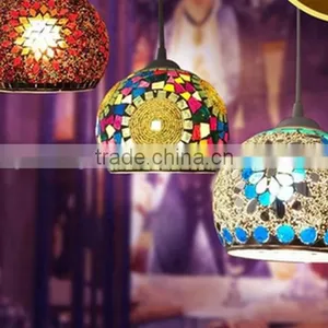 Mosaic Hanging Glass Candle Holder for Wedding Decor Hotel Centerpieces thumbnail-3