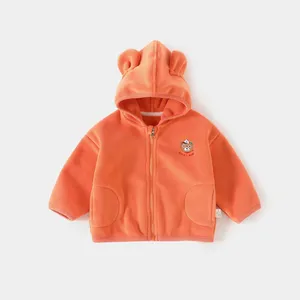 Children's Fleece Jacket Baby Newborn Coat Kids Warm Clothes Hoodie thumbnail-3