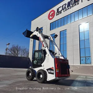 Hot Sale Chinese 1.0t Mini/compact Skid Loader HZM SK1000 Forklift Loader thumbnail-5