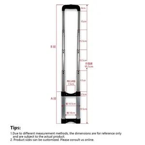 Customized Aluminum Alloy Material Factory Wholesale of Telescopic Pull Rod Accessories for Toolboxes and Suitcases thumbnail-2