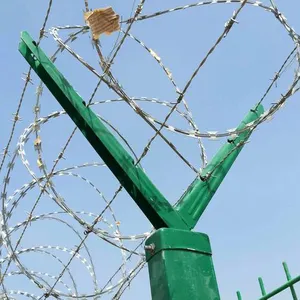Hot Selling BTO-22 Type Galvanized Razor Wire Fence Garden Anti-Concertina Barbed Wire at an Attractive Price thumbnail-4