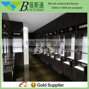 Modern Wall Showcase Designs for Watch Shop Furniture thumbnail-1