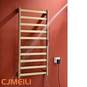 Bathroom Electric Heated Towel Rack, Towel Warmer for Bathroom, Wall Mounted Stainless Steel,5 Colours thumbnail-2