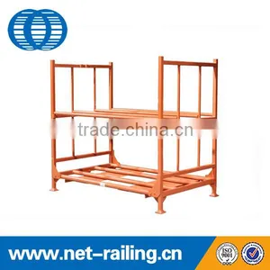 Stacking Metal Foldable Warehouse Tire Rack Storage System thumbnail-1