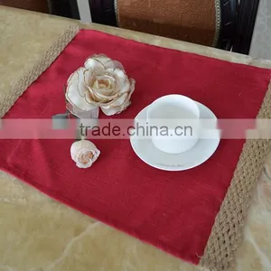 Linen & Polyester Printed Placemat Dining Table Mat thumbnail-1