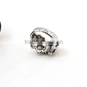 Skull Stainless Steel Fashion Gothic Rings Jewelry for Men thumbnail-3