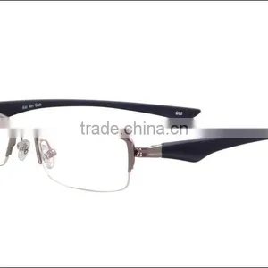 Fashion Design Half Rim Metal TR90 Men Eyeglasses Frame thumbnail-3