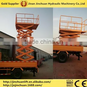 High Quality Hydraulic Vehicle Mounted Scissor Lift Platform/truck Mounted Scissor Lift LHSJCC0.3-10 thumbnail-3