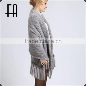 Factory Direct Wholesale Price Mink Knitted Fur Scarf /mink Fur Scarf thumbnail-3
