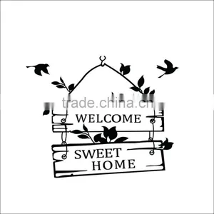 Welcome Sweet Home Decoration Wall Decals ZYVA-8253-NA Decorative Removable Vinyl Wall Stickers for Home thumbnail-5
