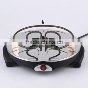 900W 6-Person Raclette Grill With Glass Plate RG-106G thumbnail-2