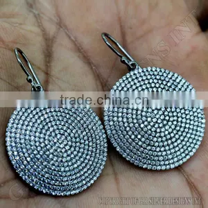 cz Earrings Sterling Silver,wholesale Sterling Silver Gemstone Jewelry,sterling Silver Earrings thumbnail-2