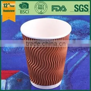 S Ripple Cups With Paper Material / Ripples Cups With Black and White Cover Quality Choice thumbnail-1