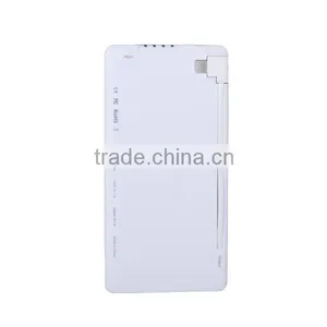Holly Credit Card Power Bank With Bluetooth Speaker With Built in Cable, Mobile Power Bank thumbnail-2