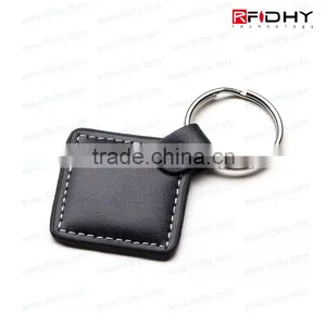 Reusable Leather NFC Key Fob for Time Attendance Management thumbnail-5
