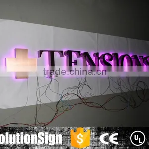 Waterproof Outdoor Advertising RGB Led Lighting Backlit Metal Letter Signs thumbnail-4