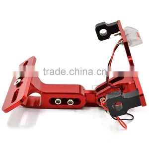 BJ-LPL-039 Aluminum Universal Sportbike License Plate Frames Holder Bracket With LED thumbnail-4