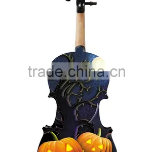 Unique Art With Halloween Theme Style Violin Art Painting thumbnail-4