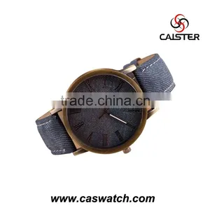 Simple Dials Leather Bracelet Alloy Case Unisex Watch thumbnail-2