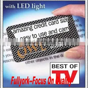 Credit Card Pocket Magnifier With Led Light As Seen On TV OWL Magnifier thumbnail-1