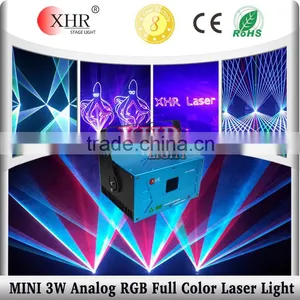 XHR Analog Modulation Mini 3W RGB Advertising Laser Light Projector thumbnail-1
