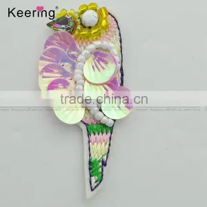 2017 New Design Small Sequin Parrot Patch Design for Decoration WPHB-036 thumbnail-3