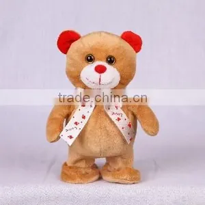 Walking and Voice Back Bear With Ribbon thumbnail-1