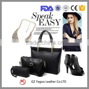 Wholesale Professional Croco PU Lady Handbag / Woman Handbag for Office and Shopping Most Popular Supplier's Ch thumbnail-1