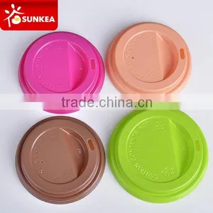 12oz Black Coffee Cup Cap, Plastic Cup Lid With Spout Quality Choice thumbnail-2
