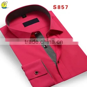 Plain Green Shirt Vintage Style Shirt 2015 Fashion Men Slim Shirt thumbnail-1