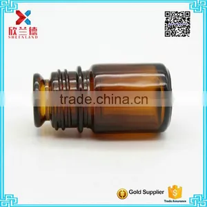 Hot Sale Amber Pharmaceutical Cylinder Glass Medicine Bottle 20ml thumbnail-2