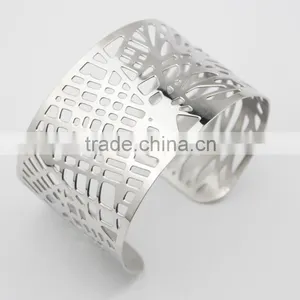 2016 Cheapest High Quality Stainless Steel Cuff Fashion Bracelet Bangles Quality Choice thumbnail-2