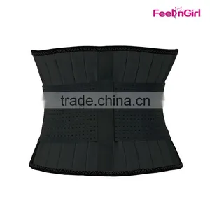 Large Stock Pure Black Slimming Waist Ttimmer Belt thumbnail-3