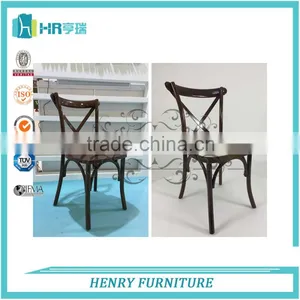 New Design Beech Wood Strong Cross Back Chair thumbnail-4