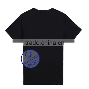 Wholesale Printed Cotton Custom Mens T-shirt With Side Zip thumbnail-2