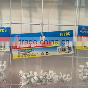 Nail Cable Clips of 4mm With Nail thumbnail-1