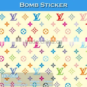 HD-064 Air Bubble Free Mild Auto Vinyl Bomb Car Body Sticker thumbnail-1