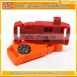 Yukai Plastic Survival Gear Buckles Whistle Curved Buckles for Outdoor Sports thumbnail-2