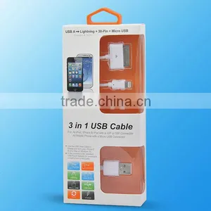 3 In 1 Multi Usb Data Cable For Iphone For Samsung thumbnail-4