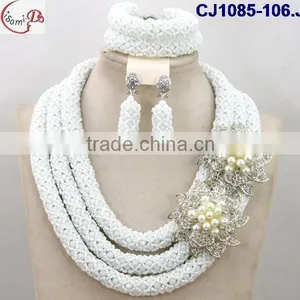 CJ1085 White Fashion and Newest Designed Ghigh Quality Material Beads Jewelry thumbnail-3