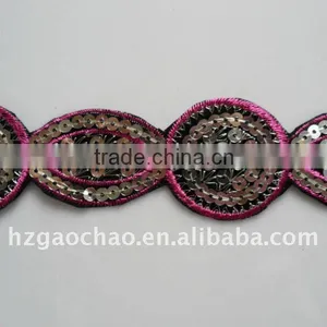 Hand Triming Sequin Lace thumbnail-1