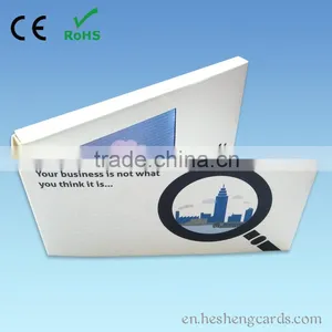 2015 7 Inch Newest Invitation Video Greeting Cards ,/LCD Video Brochure Card/video Brochure thumbnail-3